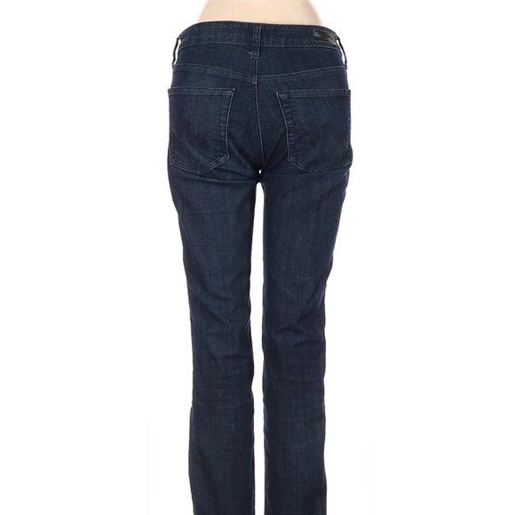 Adriano Goldschmied Jeans Blue Straight Leg Low Rise Waist Sz 25 #162 - Picture 3 of 4